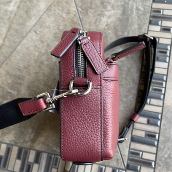 Michael Kors Cooper Utility Crossbody Leather Merlot - Picture 5 of 16